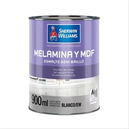 Esmalte para melamina y MDF blanco semibrillante 1/4 gal