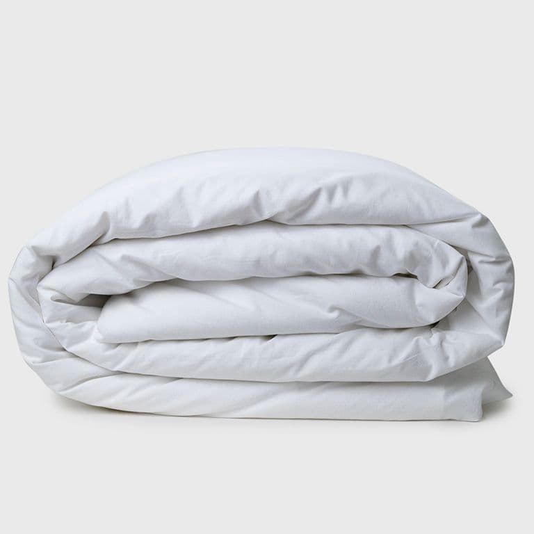 Funda de Plumon Algodon White Blanco 2 PLAZAS