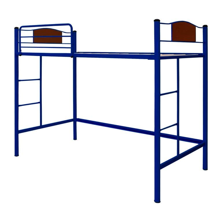 Cama Alta Child 1 Plaza Metalica Azul