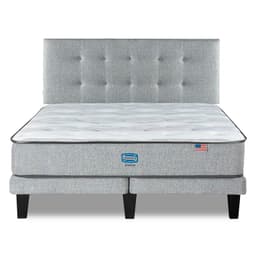 Cama Europea Dreamer 2 Plazas respaldo Urban Plata