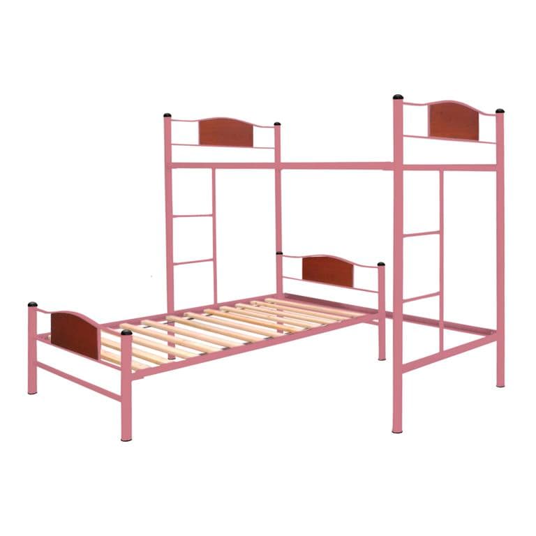 Cama Alta + Cama Baja 1 Plaza Child Rosado