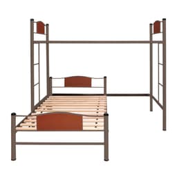 Cama Alta + Cama Baja 1.5 Plaza Child Castano
