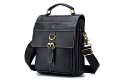 Bolso de cuero hombro Bullcaptain modelo Djb 302 tablet Negro TALLA UNICA