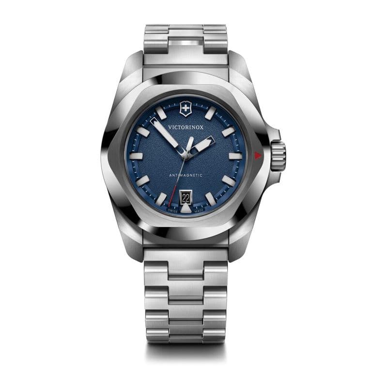 Reloj INOX Quartz azul correa acero Azul TALLA UNICA