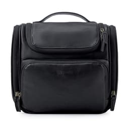 Neceser de Viaje Compacto en Cuero Sintetico Negro Negro Grafito TALLA UNICA