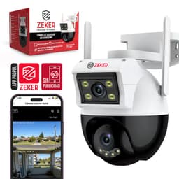 Camara de Seguridad Domo 4MP 2.4G Wifi Impermeable Exterior