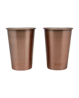 Set 2 Vasos 500 Ml Copper Line Color Cobre