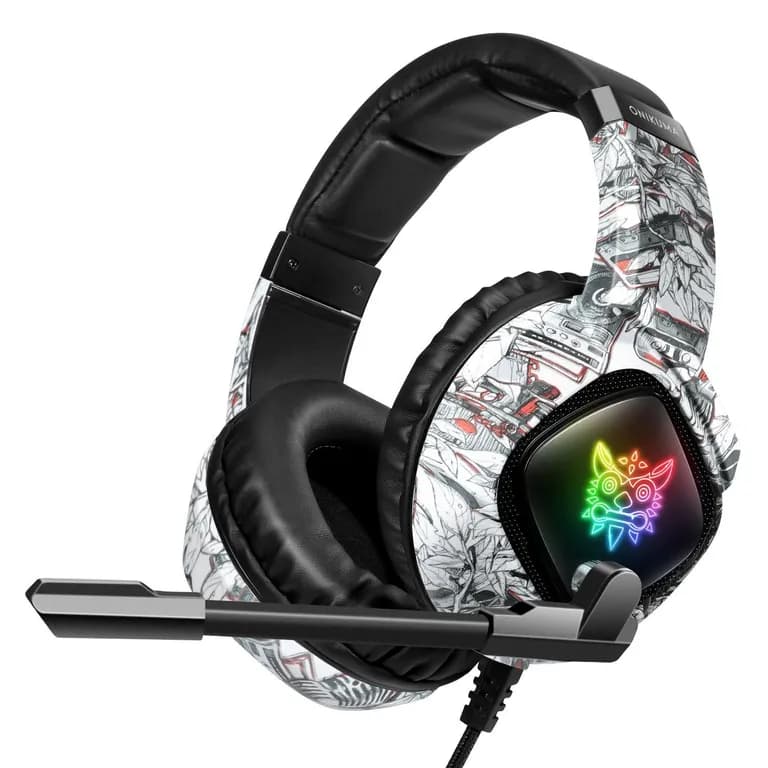 Audifonos Gamer K19 - Negro Blanco