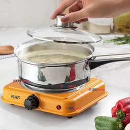 Cocina Electrica Portatil 1 Plato 1000W de Potencia Cocinilla Naranja