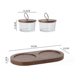 Set Especieros Doble Tapa de Madera