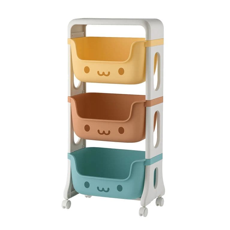Mueble Organizador Juguetes Ninos Con 3 Contenedores