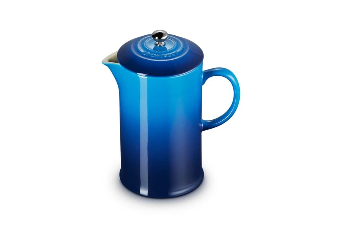 Cafetera 1 Ltrs con prensa Azul Azure Ceramica