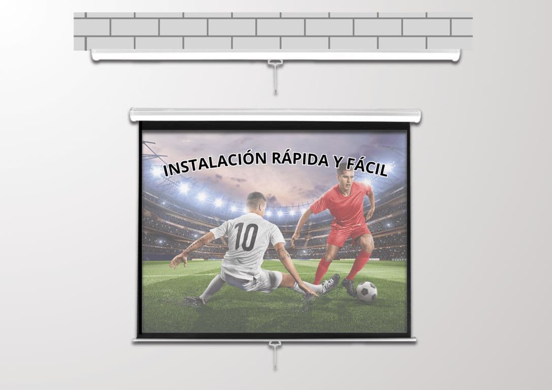 Telon Mural 180x180 cm 1:1 100 pulg. para Benq MX825STH