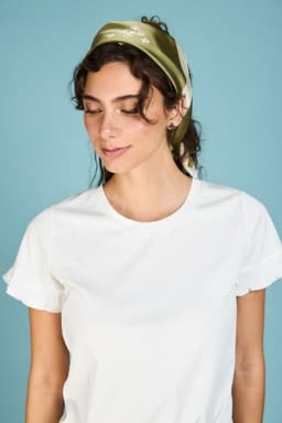 Panuelo Jacinta Satinado Verde M