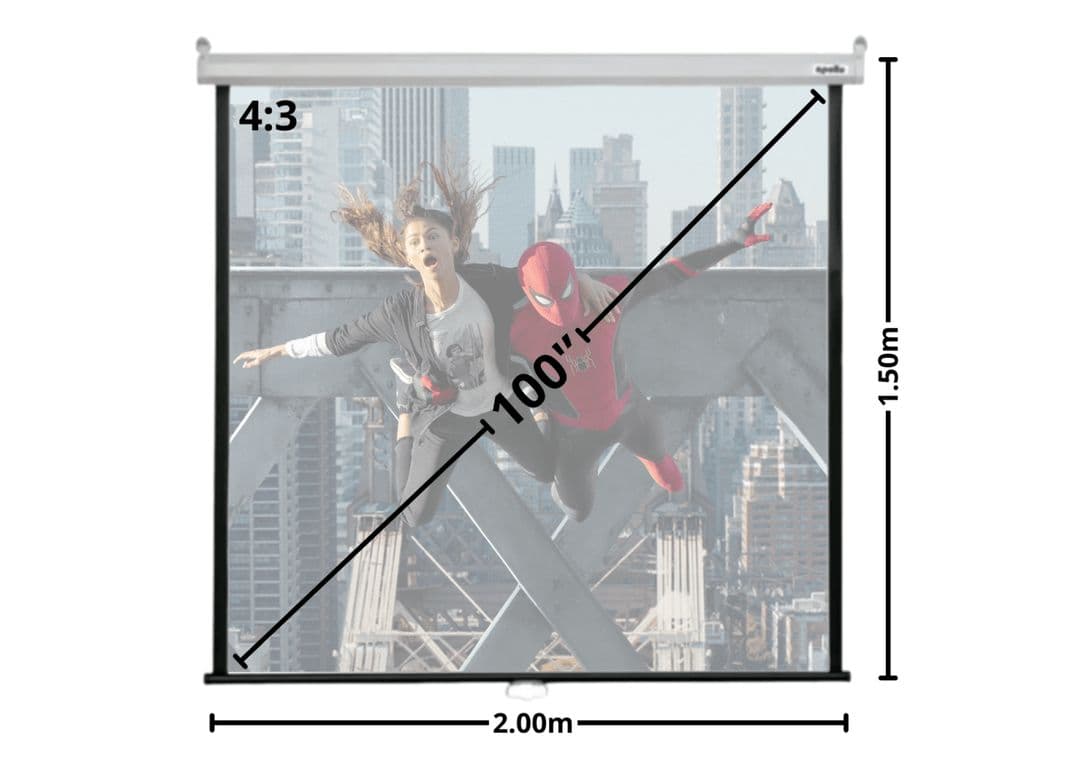 Telon Mural 200mx150m 43 para proyector Epsn L200w