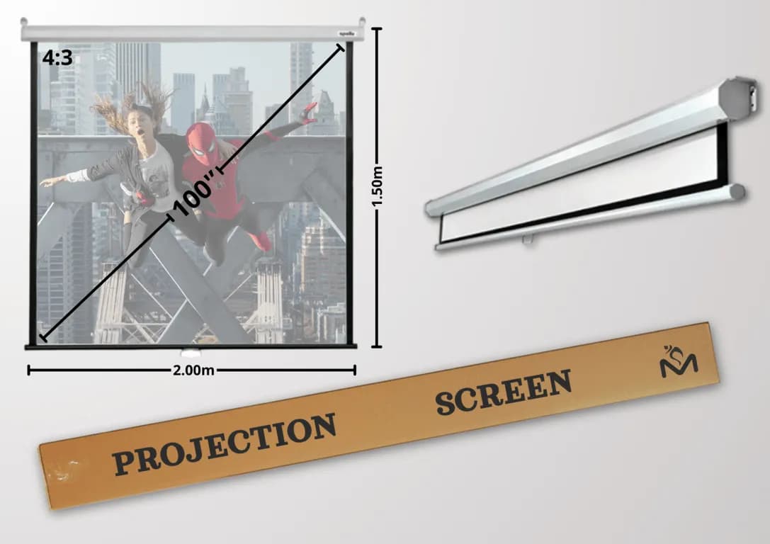 Telon Mural 200mx150m 43 para proyector Epsn L210W