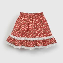 Falda para Nina Rojo Rojo 3-6 MESES