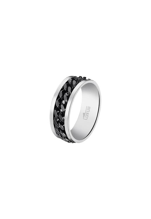 Anillo LS2394-3/224 Hombre Dark Style Plateado TALLA UNICA