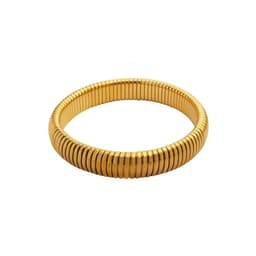 Pulsera Bano Oro Amarillo 18k Esclava Elasticada L Dorado TALLA UNICA
