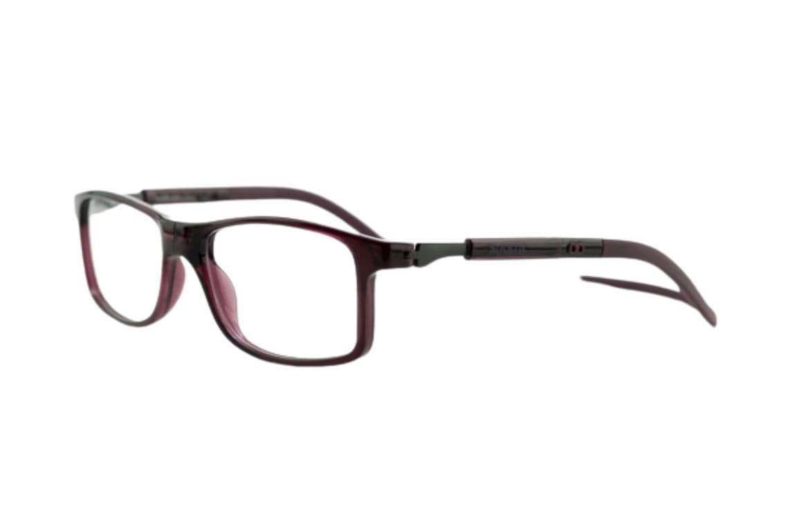 Lentes Opticos Kanan Prime Bordo Oscuro con Clip Magnetico Burdeos M