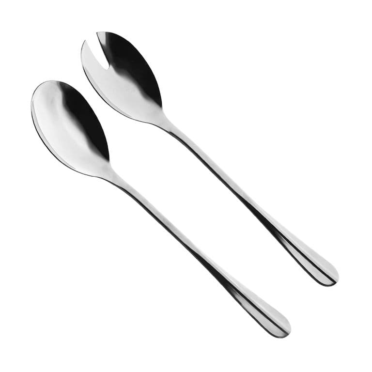 SET CUCHARAS ENSALADA 2PZ ACERO INOXIDABLE