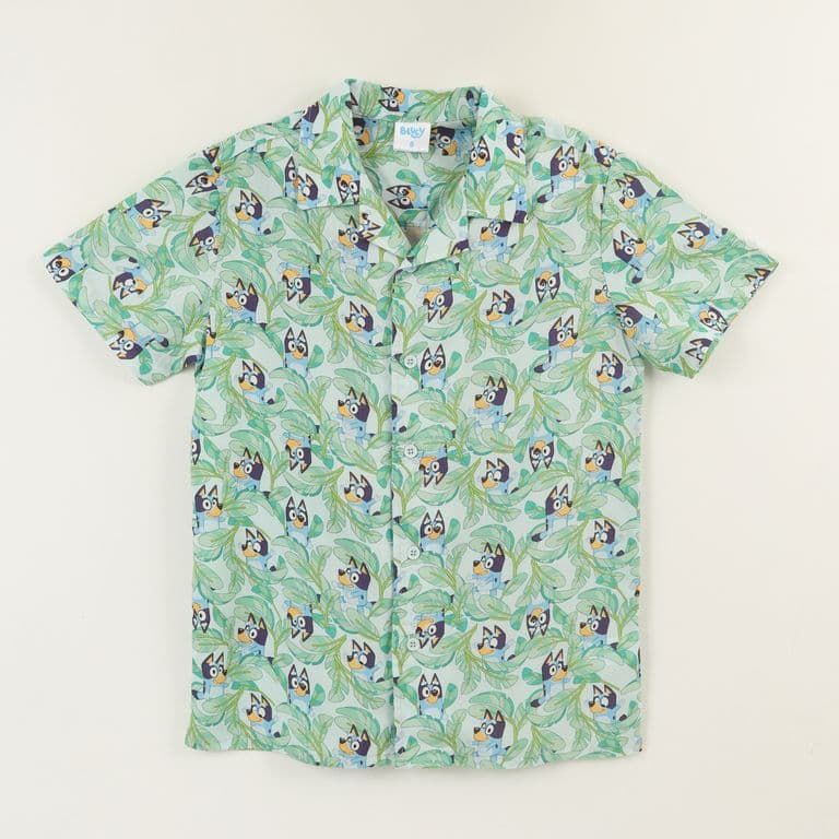 Guayabera Nino Celeste Full Print Celeste 6
