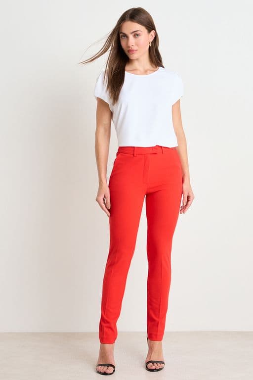 Pantalon Mujer Rojo Rojo 44
