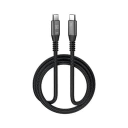 KAC-250-3FT Cable USB-C a USB-C, 1m, 60W PD, Trenzado, Negro
