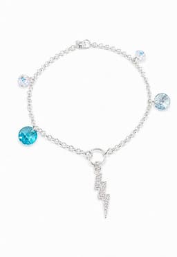 Pulsera Fortaleza Plata 925 creado con cristales de Swarovski Plateado TALLA UNICA