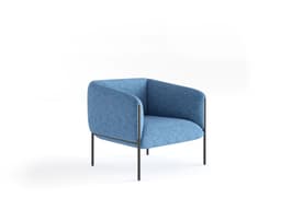 Sofa Alfa 1 Cuerpo Tela Azul marino
