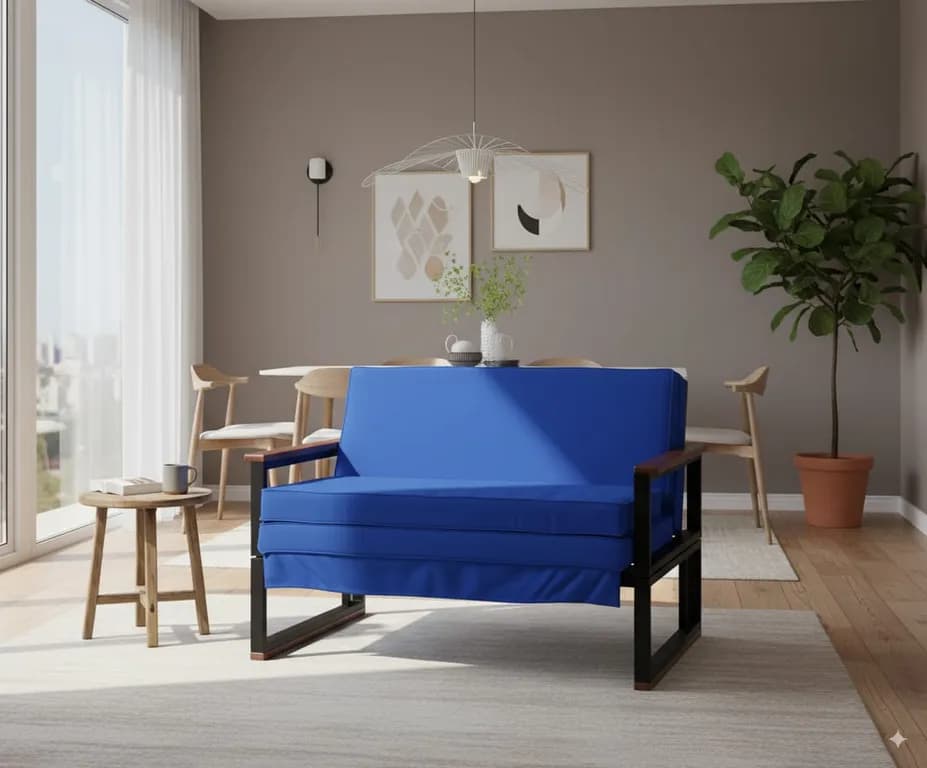 SOFA FUTON FOLK 15PZA AZUL