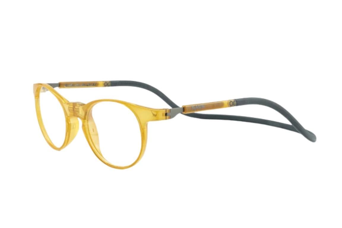 Lentes Opticos Soho Amarillo con Clip Magnetico Amarillo M