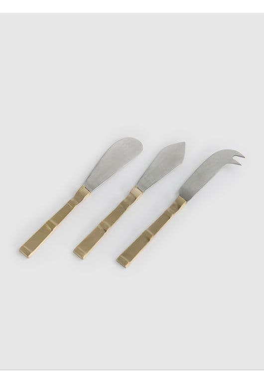Set Cuchillos Bicolor Plateado