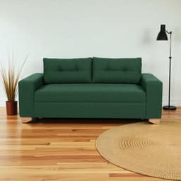 SOFA PARIS TRES CUERPOS LINO VERDE Verde bosque