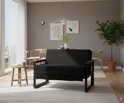 SOFA FUTON FOLK 2PZA NEGRO