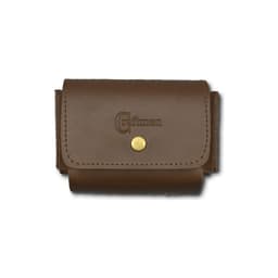 Juego Porta Naipe de Cuero Cafe Oscuro