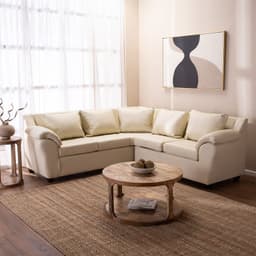 Sofa Seccional Cattaleya Pu 3-2 Beige
