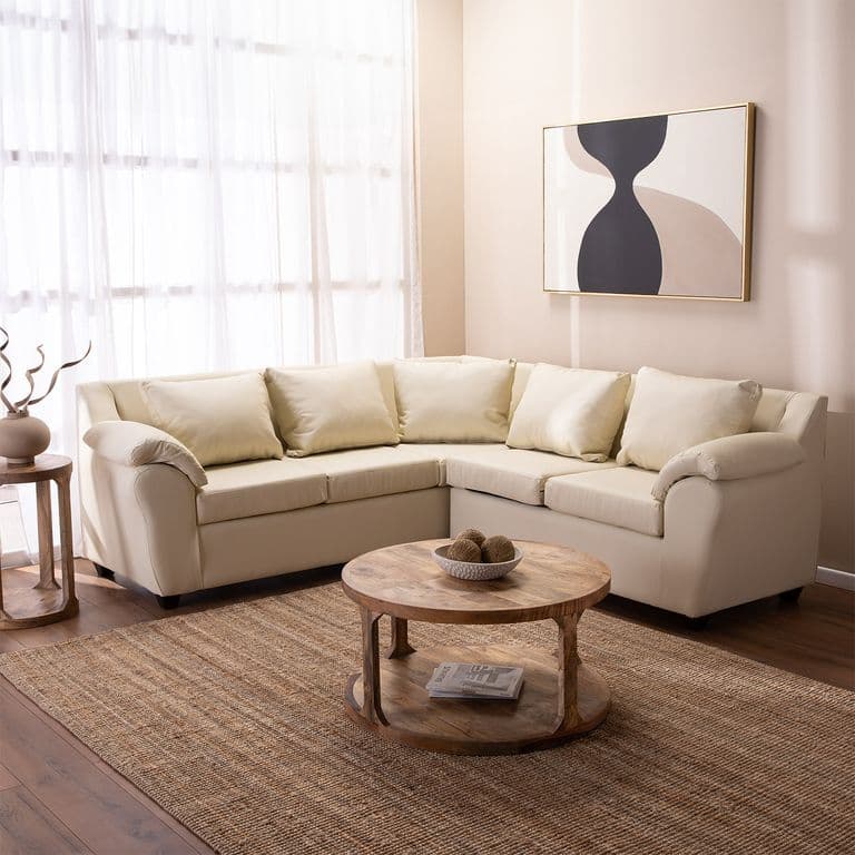 Sofa Seccional Cattaleya Pu 3-2 Beige