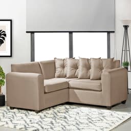 Seccional Esquinero Recife Tela Beige 160x160x78 Beige