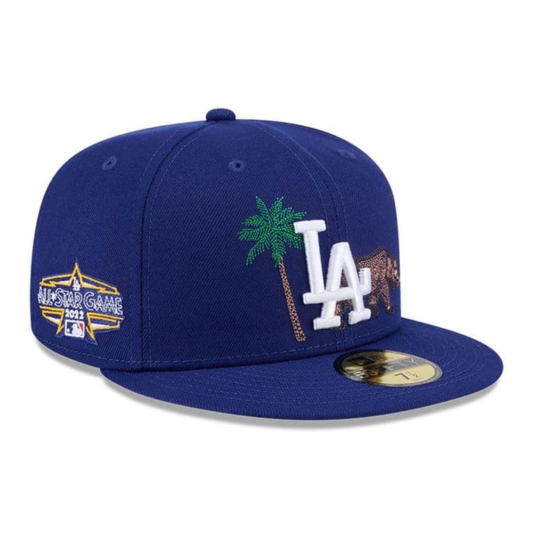 Gorra 59Fifty Los Angeles Dodgers MLB State Stitch Azul Azul 7 1/2