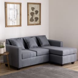 Seccional Charlotte Intercambiable 31 Tela Gris claro