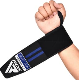 Munequera Elasticada Para Powerlifting Pro Azul