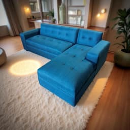 SOFA SECCIONAL MILAN DERECHO AZUL INDIGO