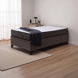 Cama Baul 1.5 plazas Athenas apertura horizontal gris