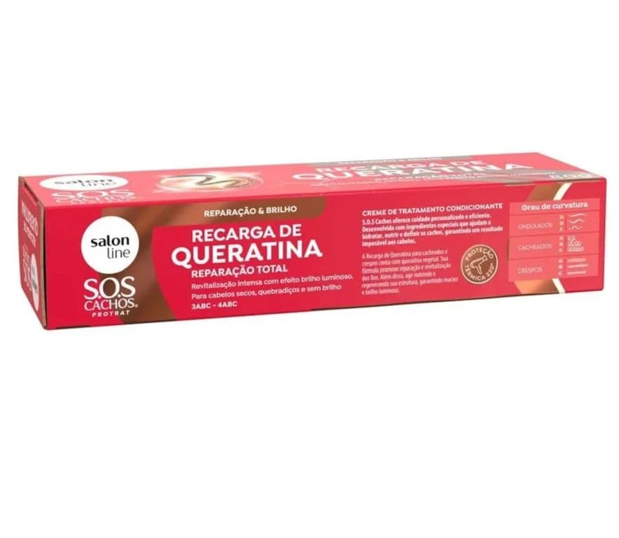 RECARGA DE QUERATINA SOS CACHOS DE 80GR SALONLINE ...