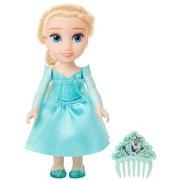 Muneca 15 cm con peine princesas de - elsa
