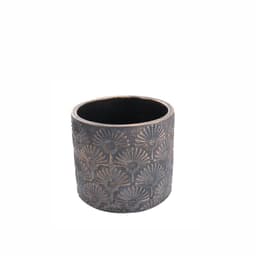 Maceta de cemento cobre/gris 11 cm