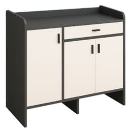 Zapatero Blackey 3 Puertas Organizador Estante + Cajon 90cm