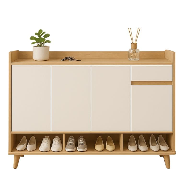 Zapatero Mueble Moderm 4 Puertas y Cajon 143CM