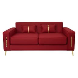 SOFA PARIS TRES CUERPOS ROJO LINO